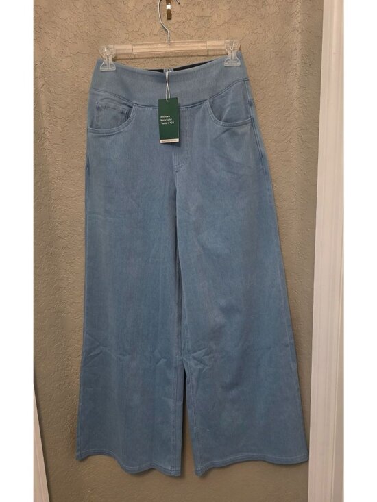 HALARA Denim - Halara Flex High Waist Baggy Wide Leg Pull On Jeans size S NEW Petite Length